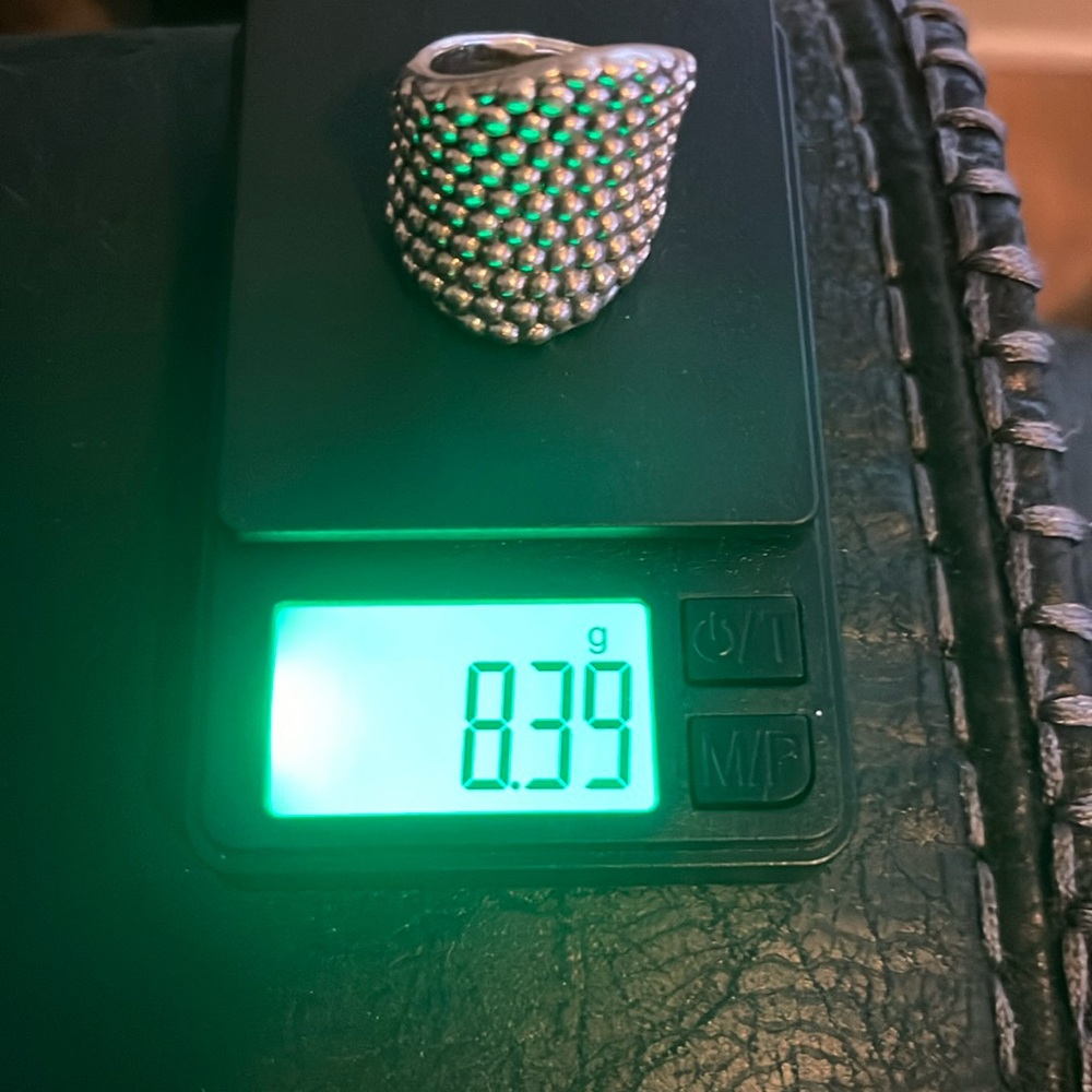 925 wide band ring